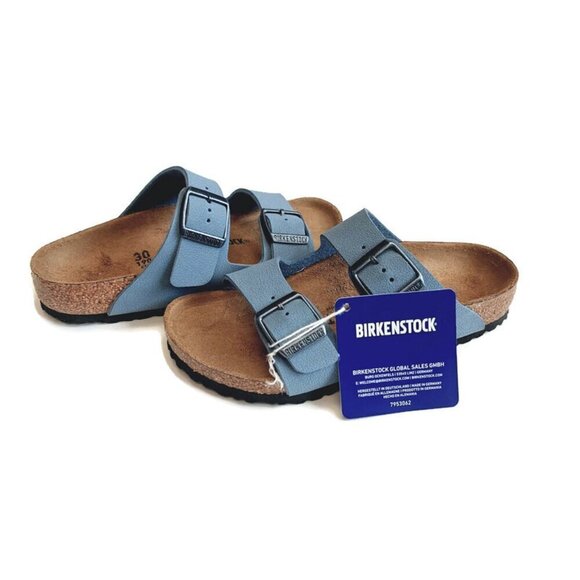 Birkenstock Arizona Birkibuc Sandals Kids Size US C 12 EU 30 Blue NARROW - Picture 10 of 10
